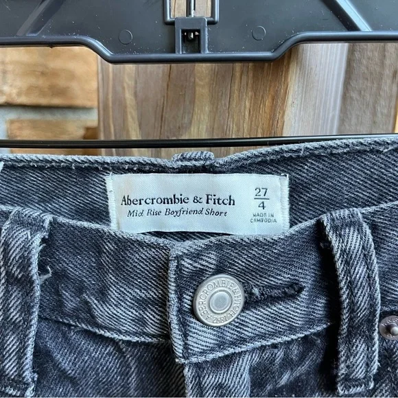 Abercrombie & Fitch Black Jean Shorts - Picture 2 of 3